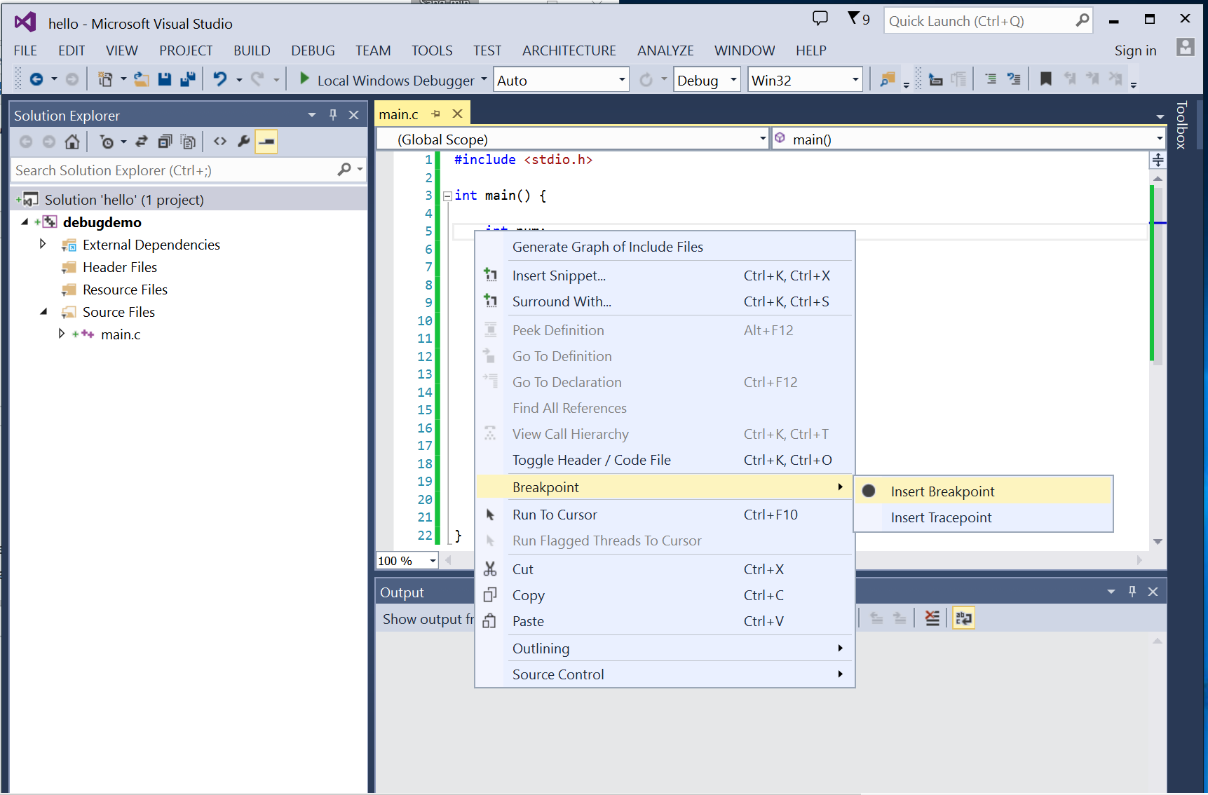 how-to-debug-c-code-in-visualstudio